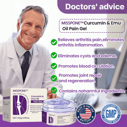 Misspone™ Curcumin & Emu Oil Pain Gel - Backed by US Osteopathic Experts - Avolen